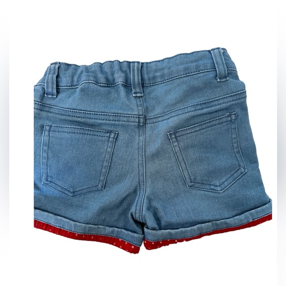 Jean Shorts with Red& White Polka - Picture 7 of 7